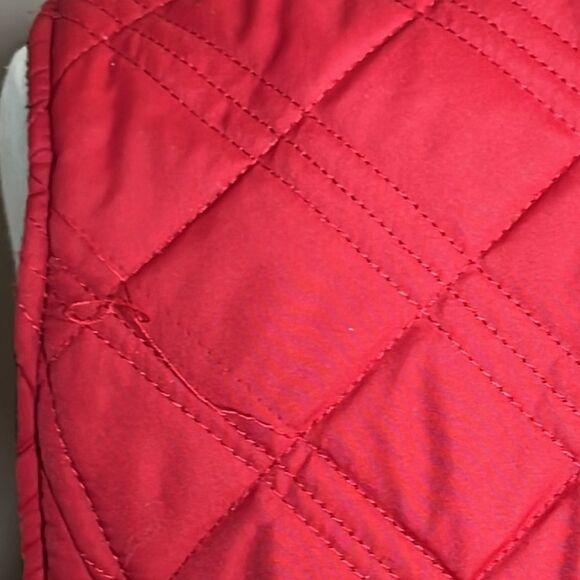FREE Country Reversible Quilted & Microfleece Zip Front Vest Red Black - Picture 5 of 10